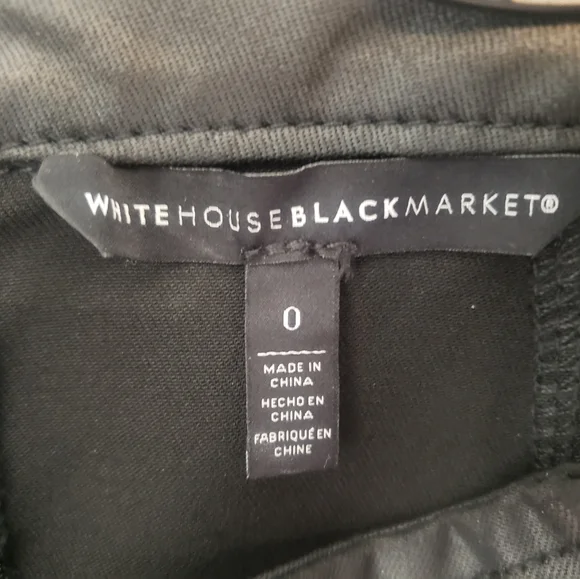 NWOT WHBM denim coated pencil skirt 0 - Picture 2 of 4